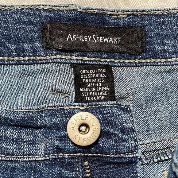 ASHLEY STEWART VINTAGE STRAIGHT LEG JEANS SIZE 14 - Picture 7 of 7